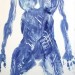 Artist Laura Lengyel, Female Presence #138, 1996, monopressing on rag paper 30 x 22